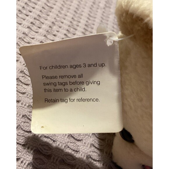 SNUGGLE Advertising Fabric Softener Cream Plush Bean Bear Lever Bros. 1999 Tags - Picture 5 of 8